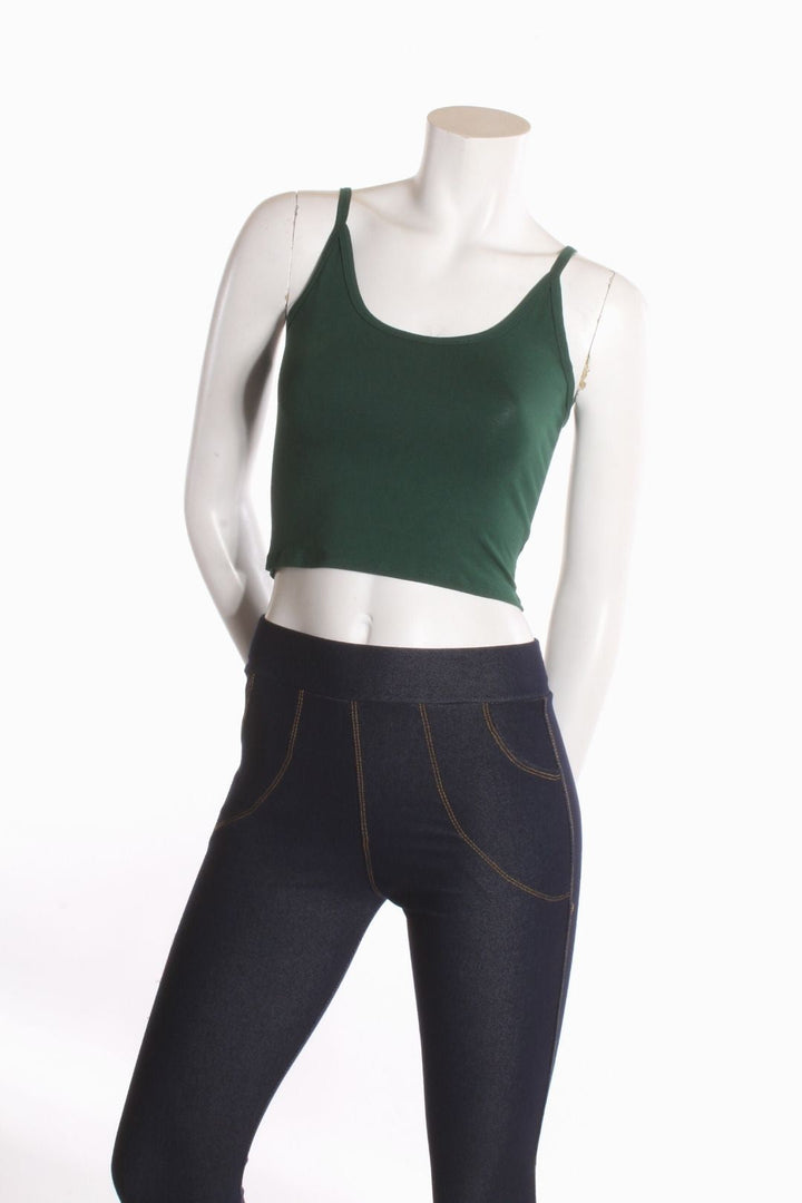 Camisole crop top Alexia Vert forêt Camisole by Eternal | Roxy Lama