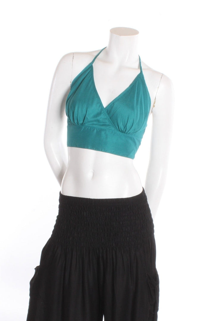 Camisole crop top Iris — Uni Émeraude Camisole by Sornsiri | Roxy Lama