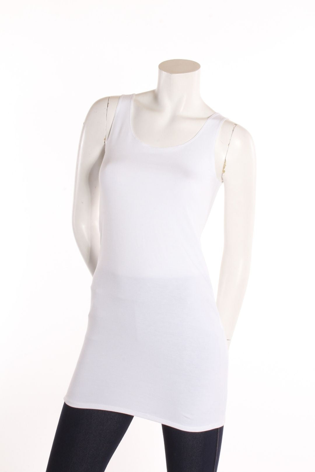 Camisole Rox longue- dos droit Blanc Camisole by Eternal | Roxy Lama