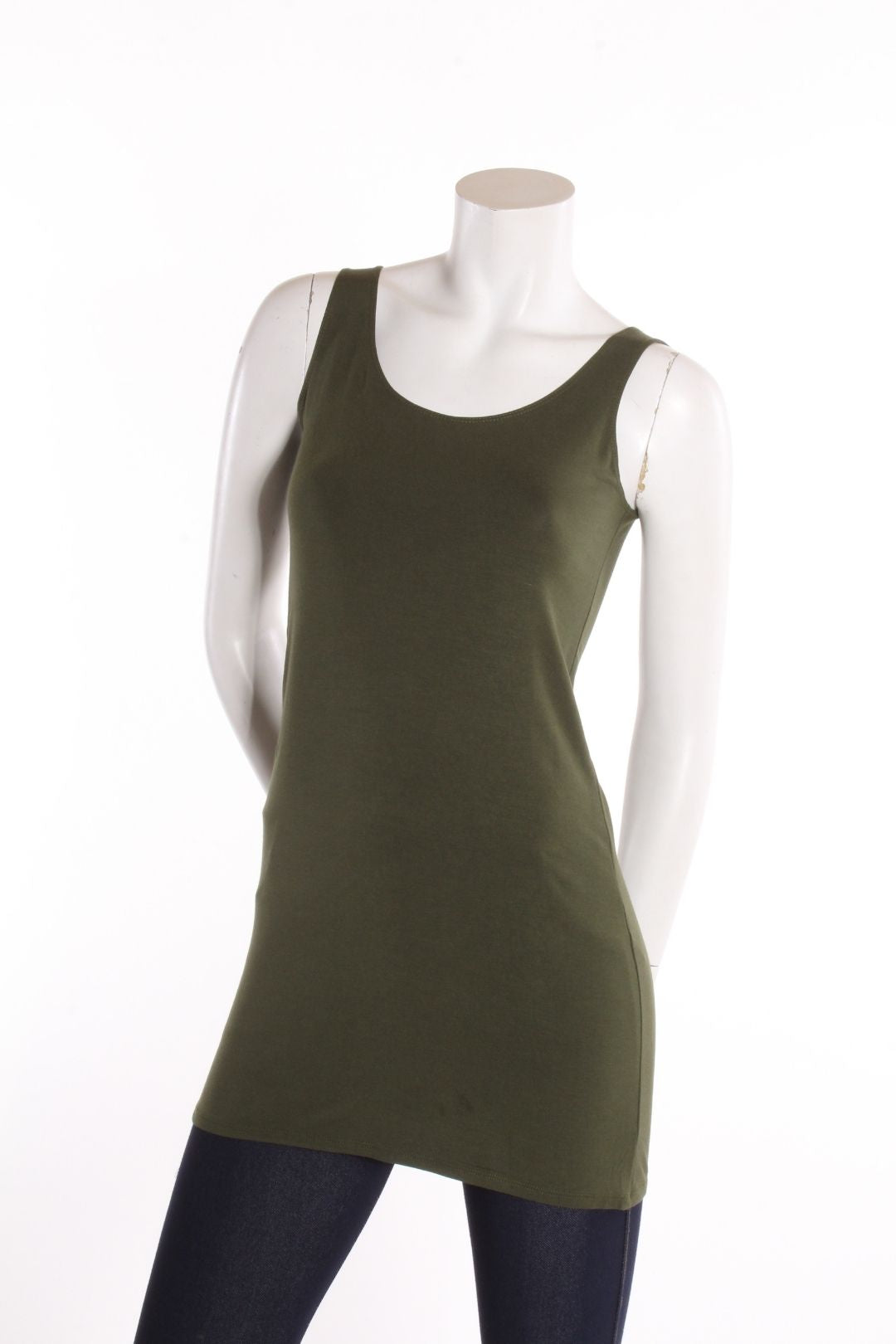 Camisole Rox longue- dos droit Kaki Camisole by Eternal | Roxy Lama