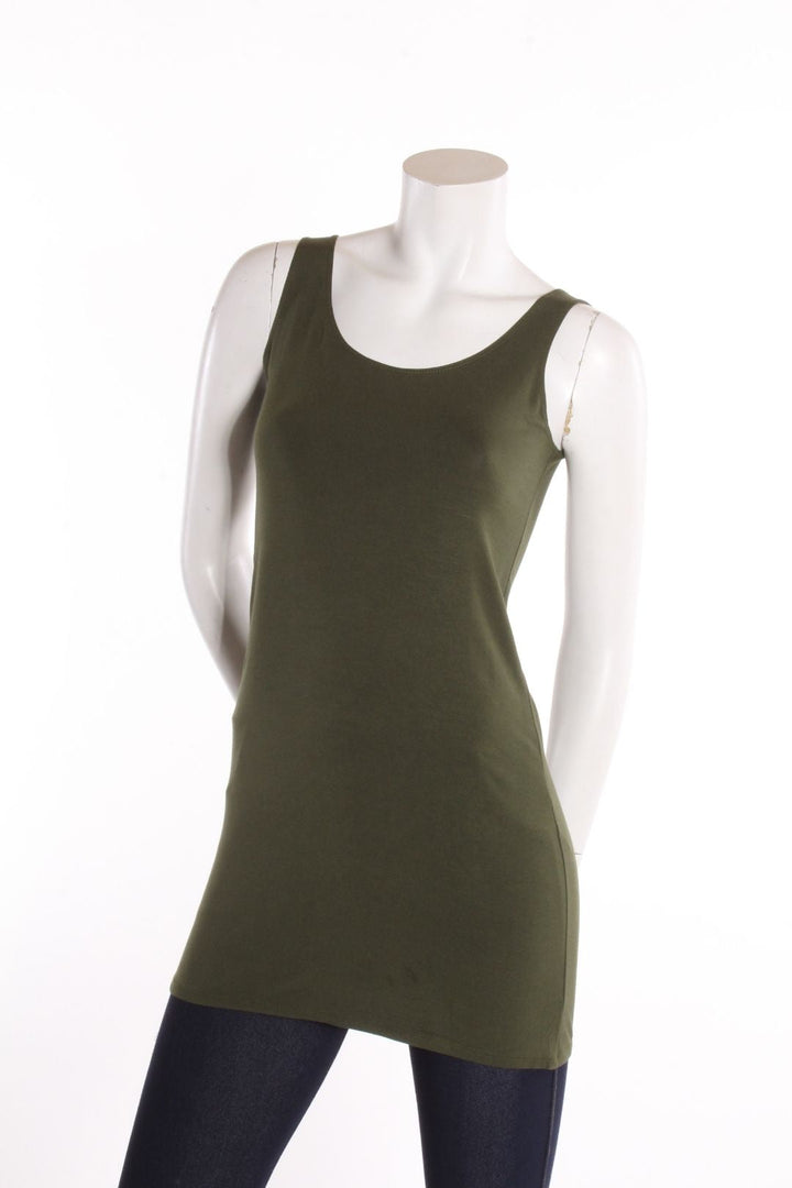 Camisole Rox longue- dos droit Kaki Camisole by Eternal | Roxy Lama