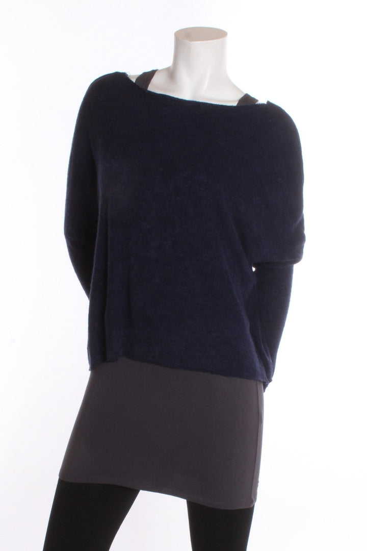 Chandail ample à coupe carrée Selena Marine Chandail by Millionnaire | Roxy Lama