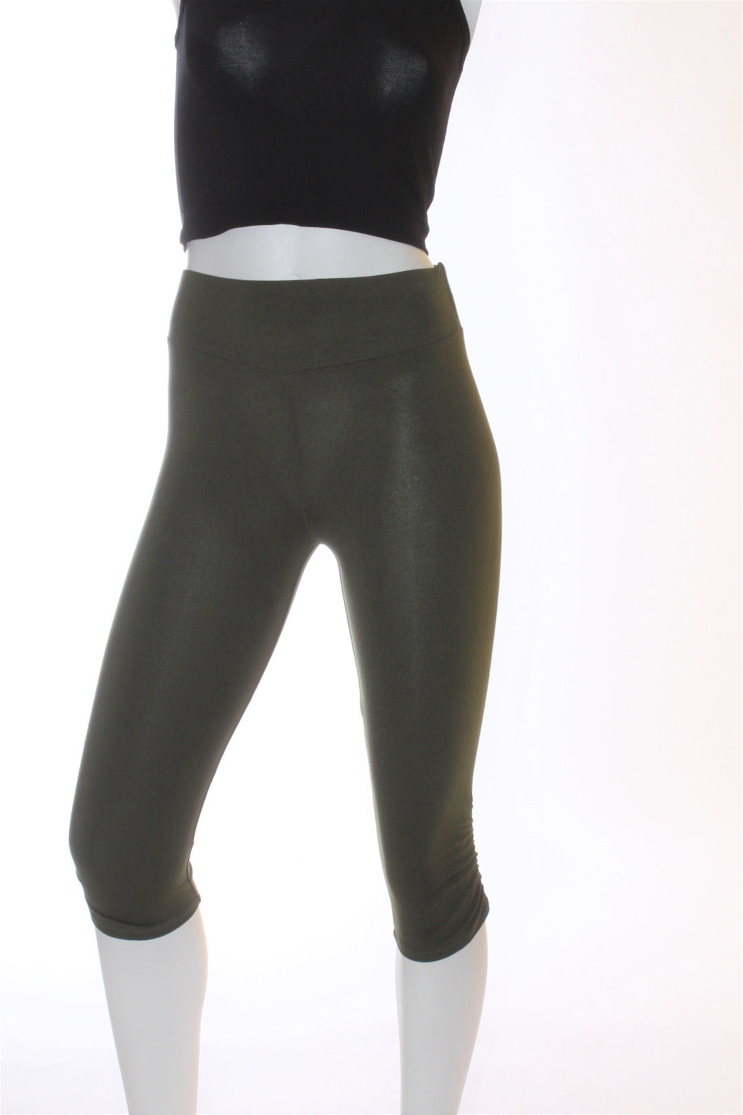 Legging ¾ uni bande taille roxy lama montréal éthique