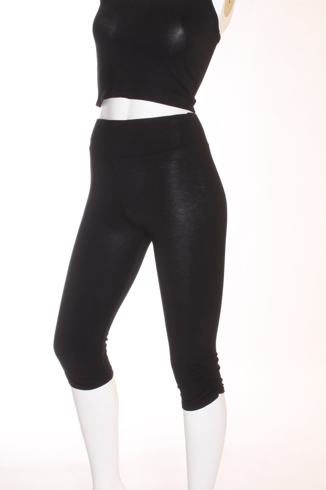 Legging ¾ uni bande taille roxy lama montréal éthique