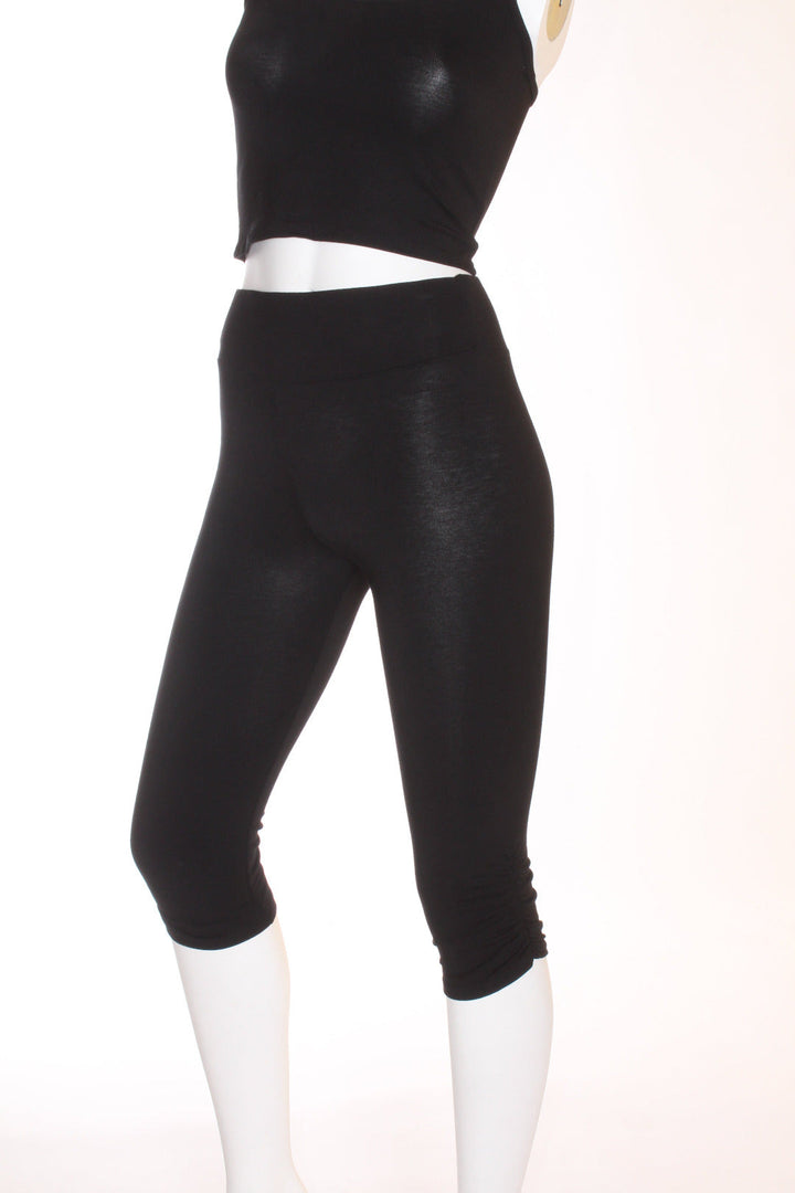 Legging ¾ uni bande taille roxy lama montréal éthique