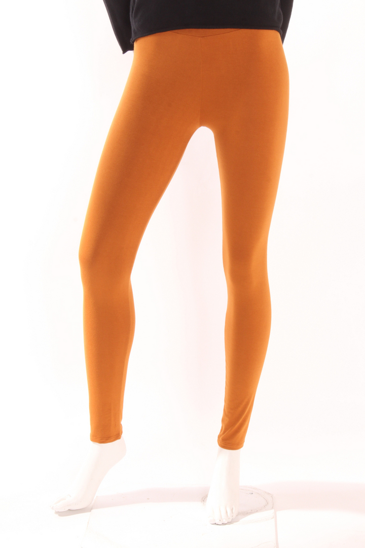 Legging long uni Vicky — Petit élastique Caramel S Legging by Riches | Roxy Lama