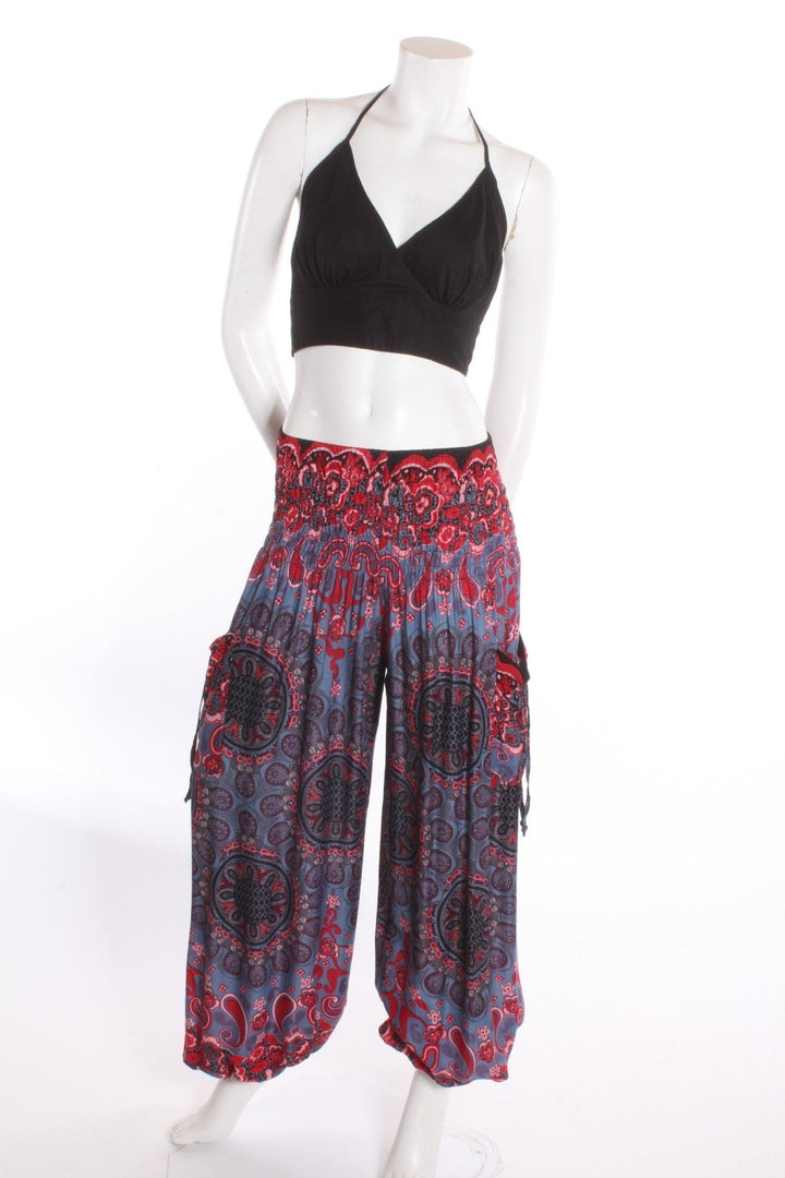 Pantalon Aladin — Dentelle Acier/rouge Pantalons by Sornsiri | Roxy Lama