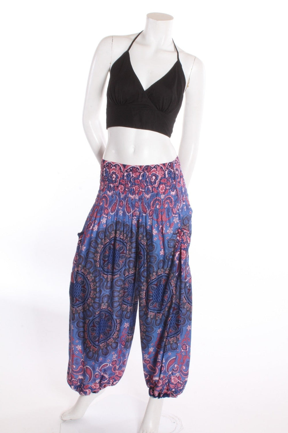 Pantalon Aladin — Dentelle Lilas/rose Pantalons by Sornsiri | Roxy Lama