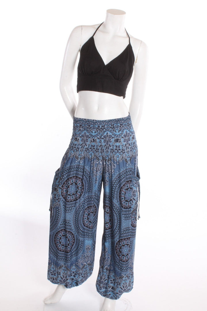 Pantalon Aladin — Kaléidoscope Gris Pantalons by Sornsiri | Roxy Lama