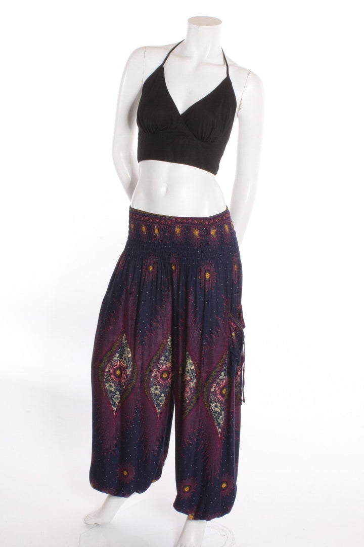 Pantalon Aladin— Vision Mauve Pantalons by Sornsiri | Roxy Lama