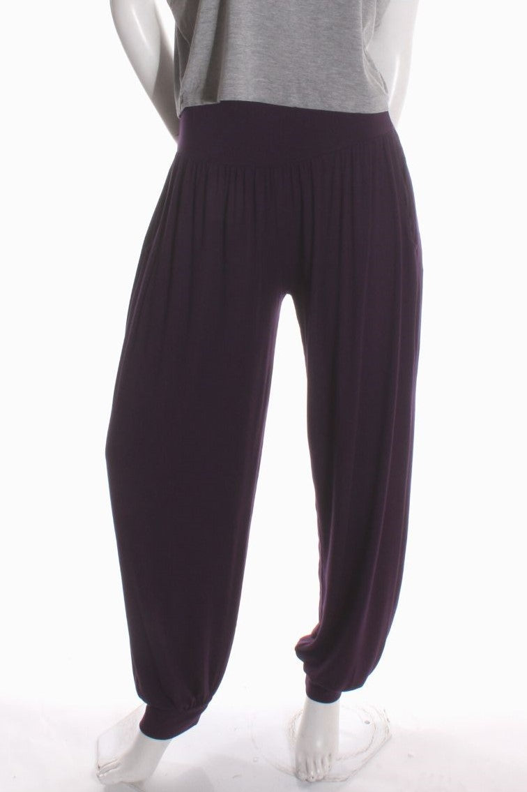 Pantalon ample Rox — Uni Aubergine Pantalons by Riches | Roxy Lama