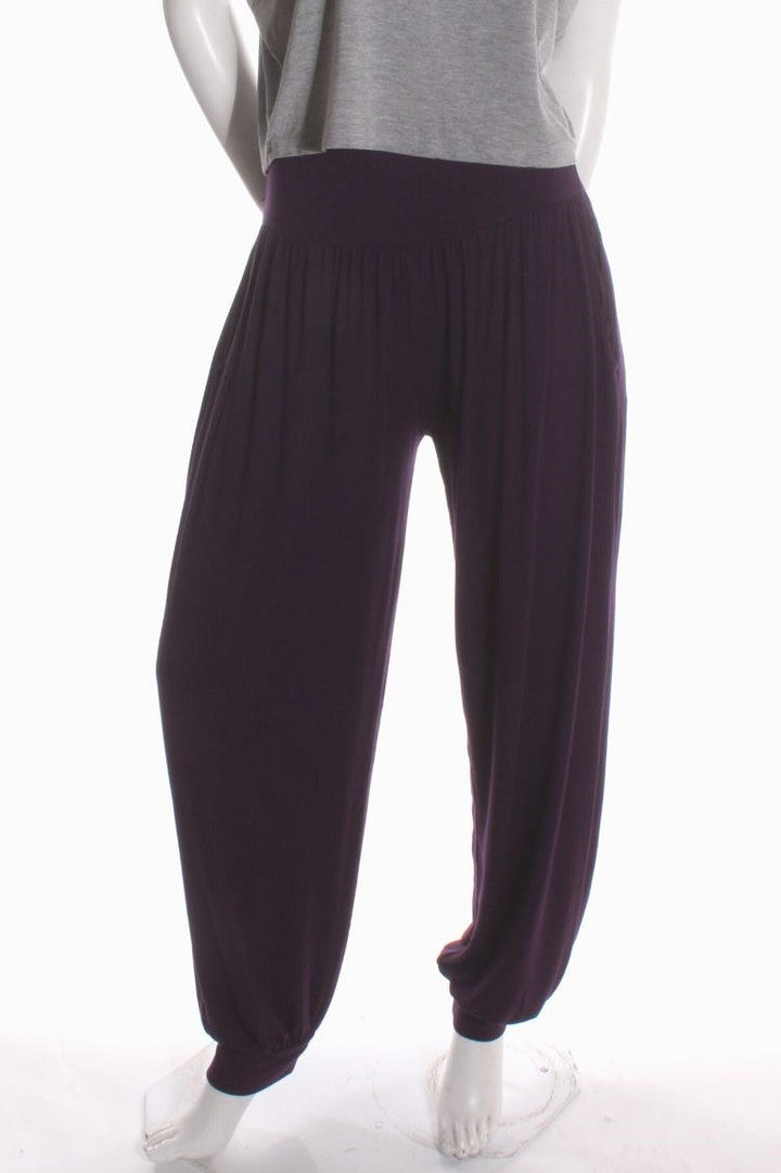 Pantalon ample Rox — Uni Aubergine Pantalons by Riches | Roxy Lama