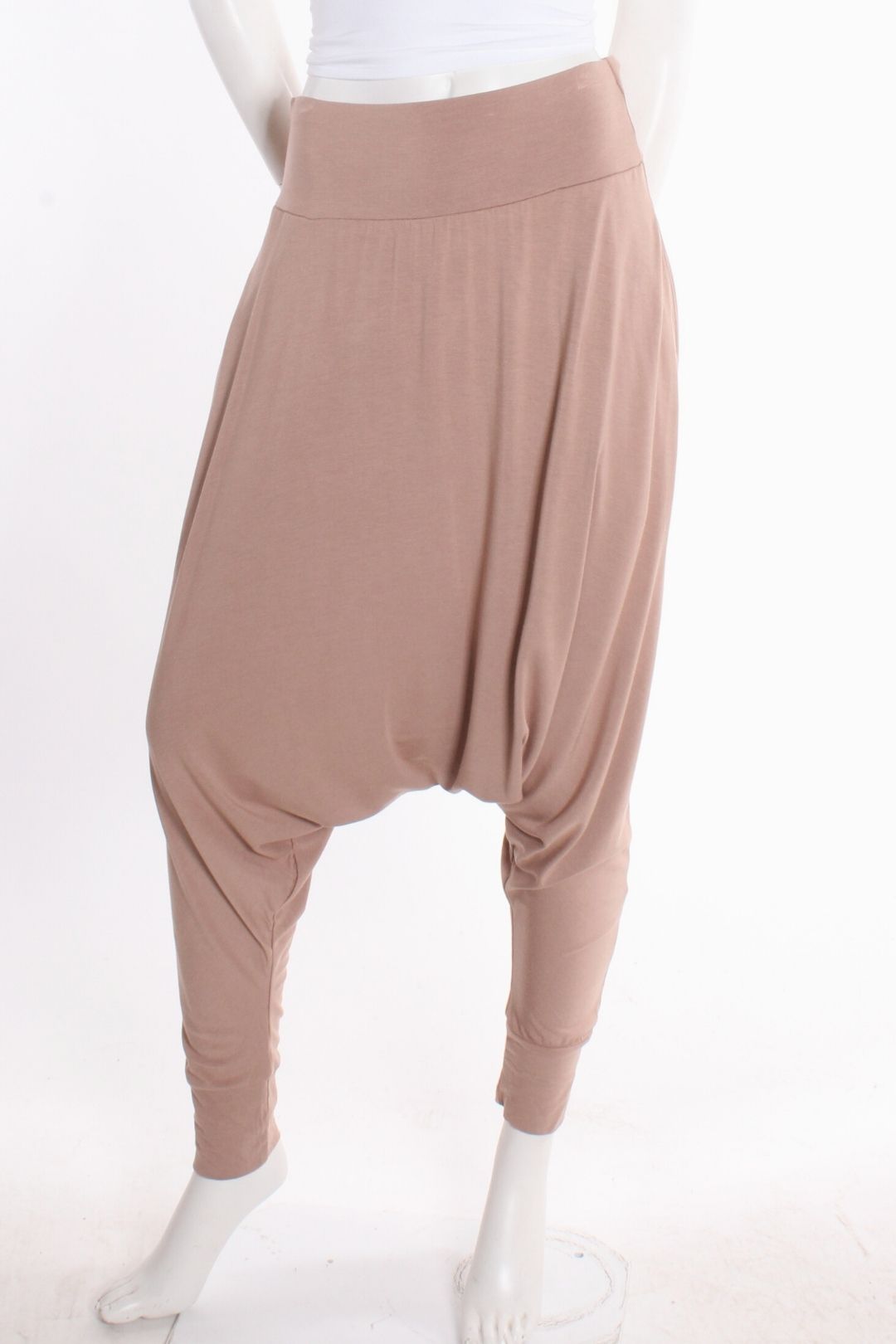 Pantalon sarouel Unisexe avec poches Beige Sarouels by Riches | Roxy Lama