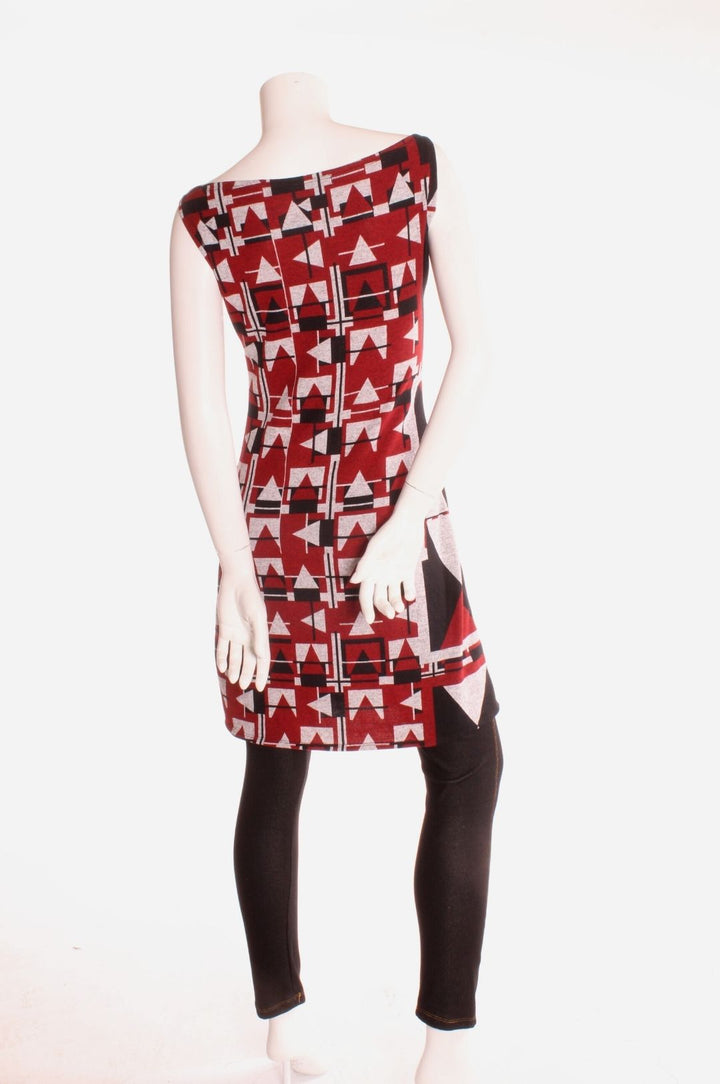 robe hiver ethique montreal roxy lama motif rouge noir