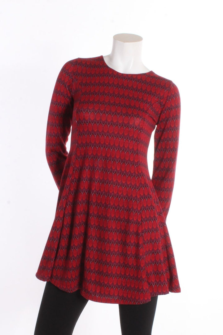 Robe Mélodie Motifs rouge S/M Robes by Riches | Roxy Lama