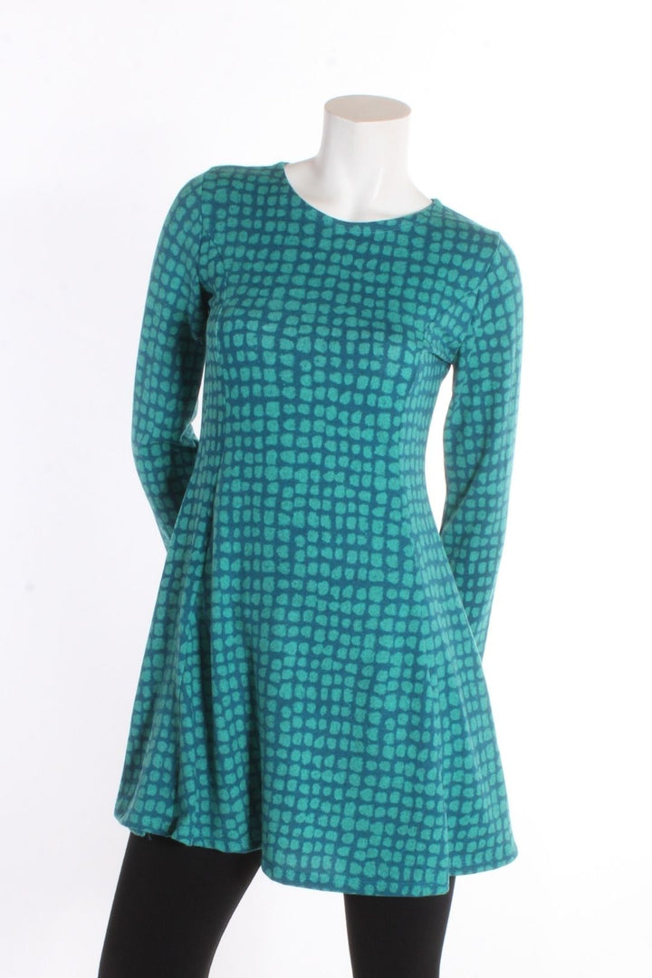 Robe Mélodie Motifs turquoise S/M Robes by Riches | Roxy Lama