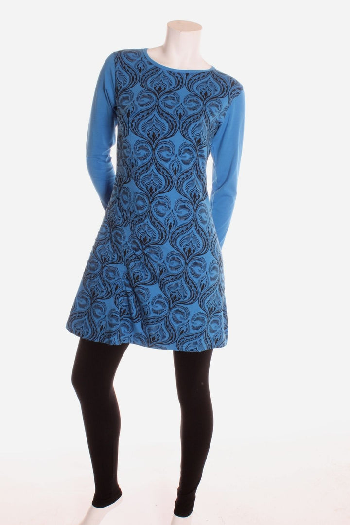 Robe plissée — Coton Bio Bleu électrique S Robe by Trance trip | Roxy Lama