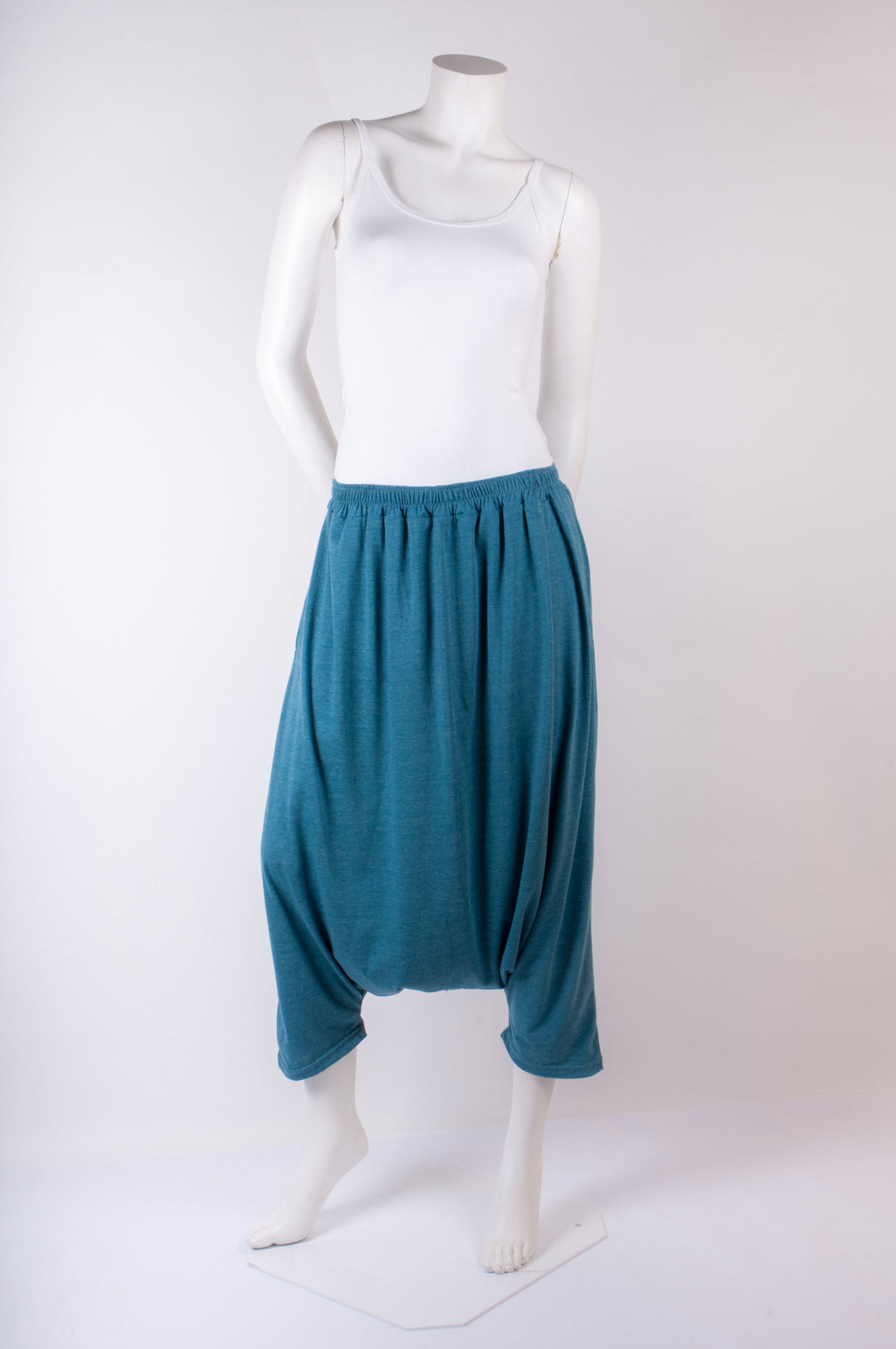 Sarouel Bajira mi-long Sarcelle chiné Sarouels by SPT | Roxy Lama