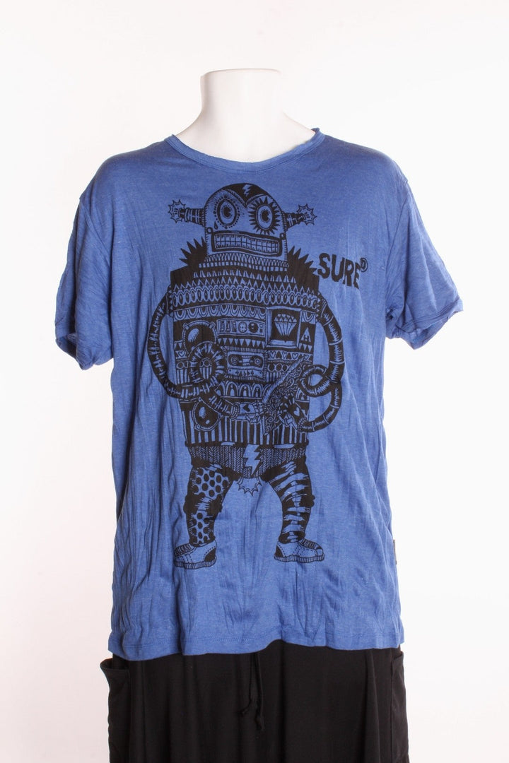 T-shirt unisexe Atahi — Robot M Royal T-shirt Homme by Roxy Lama | Roxy Lama