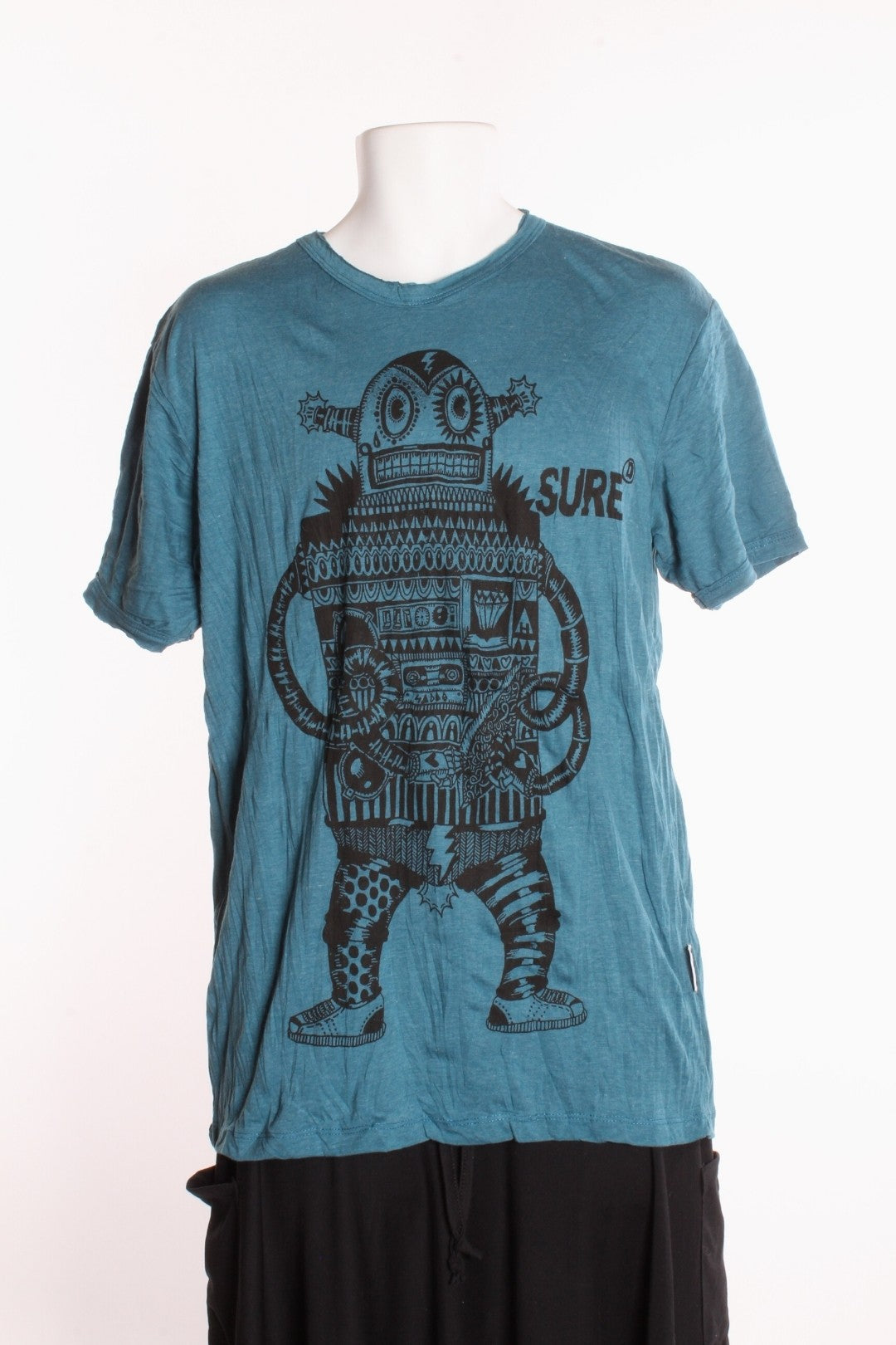 T-shirt unisexe Atahi — Robot M Sarcelle T-shirt Homme by Roxy Lama | Roxy Lama