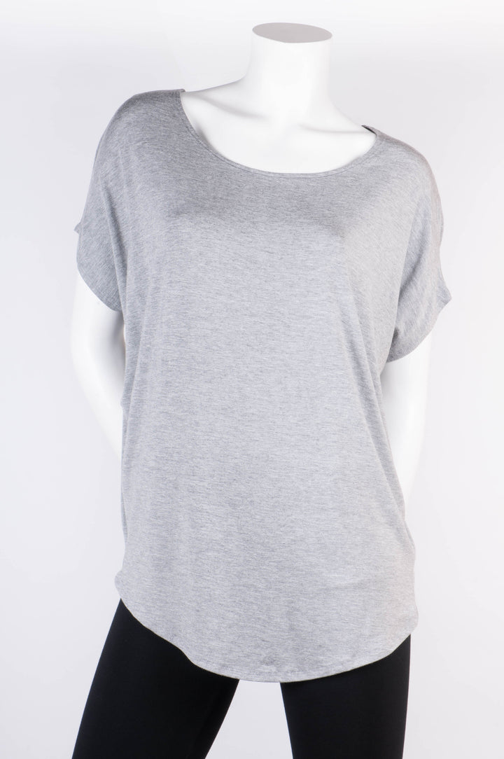 T-shirt Véro Gris chiné T-shirts Femme by Eternal | Roxy Lama