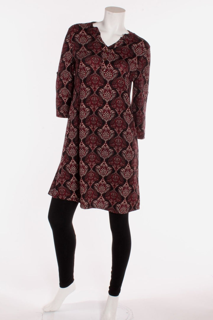 Tunique automne Rome Noir - Bordeaux Tuniques by Riches | Roxy Lama