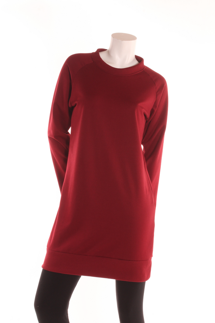 Tunique Longue style sweatshirt Bordeaux S Tunique by Riches | Roxy Lama