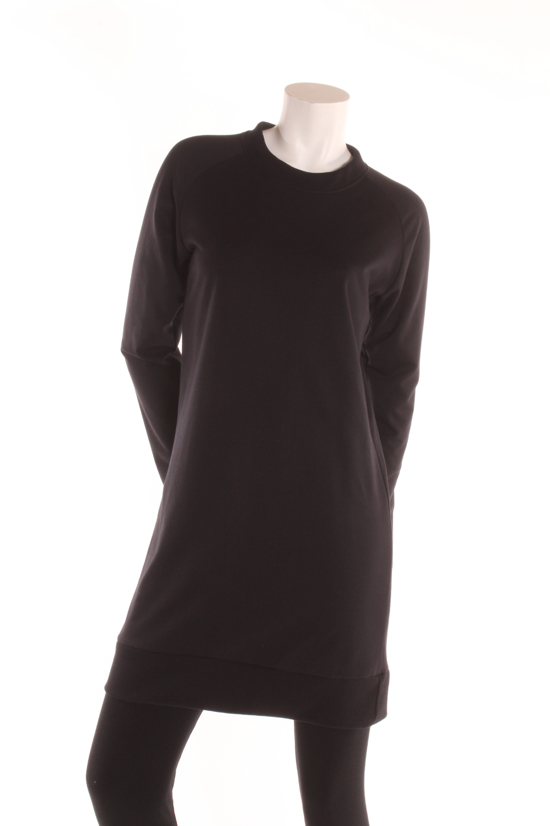 Tunique Longue style sweatshirt Noir S Tunique by Riches | Roxy Lama